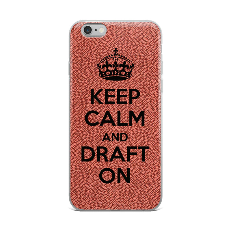 Keep Calm & Draft On, iPhone Case - iPhone 6 Plus/6s Plus, iPhone 6/6s, iPhone 7 Plus/8 Plus, iPhone 7/8, iPhone X/XS, iPhone XR, iPhone XS Max